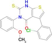 5-(2-chlorophenyl)-3-(2-methoxyphenyl)-2-sulfanylidene-1H,2H,3H,4H-thieno[2,3-d]pyrimidin-4-one