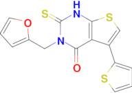 3-[(furan-2-yl)methyl]-2-sulfanylidene-5-(thiophen-2-yl)-1H,2H,3H,4H-thieno[2,3-d]pyrimidin-4-one