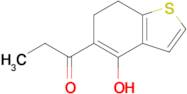 1-(4-hydroxy-6,7-dihydro-1-benzothiophen-5-yl)propan-1-one