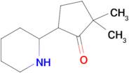 2,2-Dimethyl-5-(piperidin-2-yl)cyclopentan-1-one