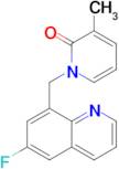 1-((6-Fluoroquinolin-8-yl)methyl)-3-methylpyridin-2(1h)-one