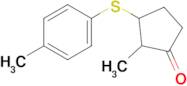 2-Methyl-3-(p-tolylthio)cyclopentan-1-one