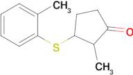 2-Methyl-3-(o-tolylthio)cyclopentan-1-one