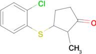 3-((2-Chlorophenyl)thio)-2-methylcyclopentan-1-one