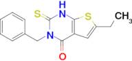 3-benzyl-6-ethyl-2-sulfanylidene-1H,2H,3H,4H-thieno[2,3-d]pyrimidin-4-one