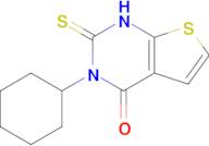 3-cyclohexyl-2-sulfanylidene-1H,2H,3H,4H-thieno[2,3-d]pyrimidin-4-one