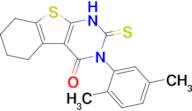 4-(2,5-dimethylphenyl)-5-sulfanylidene-8-thia-4,6-diazatricyclo[7.4.0.0²,⁷]trideca-1(9),2(7)-dien-…