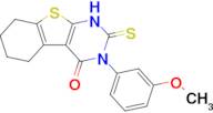 4-(3-methoxyphenyl)-5-sulfanylidene-8-thia-4,6-diazatricyclo[7.4.0.0²,⁷]trideca-1(9),2(7)-dien-3...