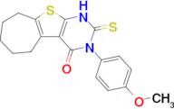 4-(4-methoxyphenyl)-5-sulfanylidene-8-thia-4,6-diazatricyclo[7.5.0.0²,⁷]tetradeca-1(9),2(7)-dien...