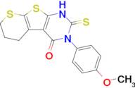 4-(4-methoxyphenyl)-5-sulfanylidene-8,10-dithia-4,6-diazatricyclo[7.4.0.0²,⁷]trideca-1(9),2(7)-die…