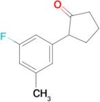 2-(3-Fluoro-5-methylphenyl)cyclopentan-1-one