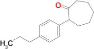 2-(4-Propylphenyl)cycloheptan-1-one