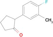 2-(4-Fluoro-3-methylphenyl)cyclopentan-1-one