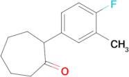 2-(4-Fluoro-3-methylphenyl)cycloheptan-1-one