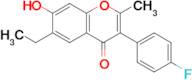 6-Ethyl-3-(4-fluorophenyl)-7-hydroxy-2-methyl-4h-chromen-4-one