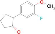 2-(3-Fluoro-4-methoxyphenyl)cyclopentan-1-one