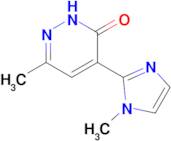 6-Methyl-4-(1-methyl-1h-imidazol-2-yl)pyridazin-3(2h)-one