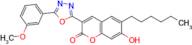 6-Hexyl-7-hydroxy-3-(5-(3-methoxyphenyl)-1,3,4-oxadiazol-2-yl)-2h-chromen-2-one