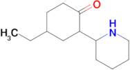 4-Ethyl-2-(piperidin-2-yl)cyclohexan-1-one