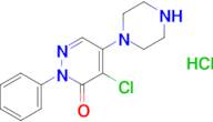 4-Chloro-2-phenyl-5-(piperazin-1-yl)pyridazin-3(2h)-one hydrochloride