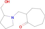 2-((2-(Hydroxymethyl)pyrrolidin-1-yl)methyl)cycloheptan-1-one