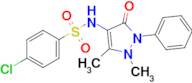 4-Chloro-n-(1,5-dimethyl-3-oxo-2-phenyl-2,3-dihydro-1h-pyrazol-4-yl)benzenesulfonamide