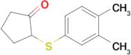 2-((3,4-Dimethylphenyl)thio)cyclopentan-1-one