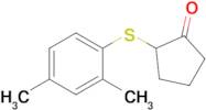 2-((2,4-Dimethylphenyl)thio)cyclopentan-1-one