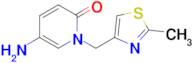 5-Amino-1-((2-methylthiazol-4-yl)methyl)pyridin-2(1h)-one