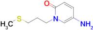 5-Amino-1-(3-(methylthio)propyl)pyridin-2(1h)-one