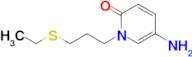 5-Amino-1-(3-(ethylthio)propyl)pyridin-2(1h)-one