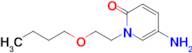 5-Amino-1-(2-butoxyethyl)pyridin-2(1h)-one