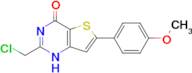 2-(Chloromethyl)-6-(4-methoxyphenyl)thieno[3,2-d]pyrimidin-4(1h)-one