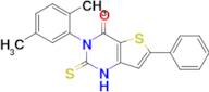 3-(2,5-dimethylphenyl)-6-phenyl-2-sulfanylidene-1H,2H,3H,4H-thieno[3,2-d]pyrimidin-4-one