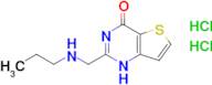 2-[(propylamino)methyl]-1H,4H-thieno[3,2-d]pyrimidin-4-one dihydrochloride