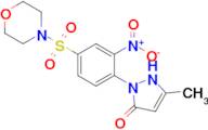 5-methyl-2-[4-(morpholine-4-sulfonyl)-2-nitrophenyl]-2,3-dihydro-1H-pyrazol-3-one