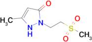 2-(2-methanesulfonylethyl)-5-methyl-2,3-dihydro-1H-pyrazol-3-one