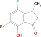 6-Bromo-4-fluoro-7-hydroxy-3-methyl-2,3-dihydro-1h-inden-1-one