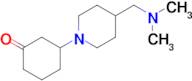 3-(4-((Dimethylamino)methyl)piperidin-1-yl)cyclohexan-1-one