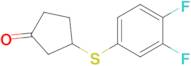 3-((3,4-Difluorophenyl)thio)cyclopentan-1-one