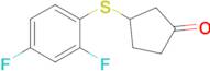 3-((2,4-Difluorophenyl)thio)cyclopentan-1-one