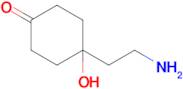 4-(2-Aminoethyl)-4-hydroxycyclohexan-1-one