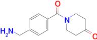 1-(4-(Aminomethyl)benzoyl)piperidin-4-one