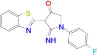 4-(1,3-benzothiazol-2-yl)-1-(4-fluorophenyl)-5-iminopyrrolidin-3-one