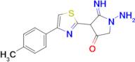 1-amino-5-imino-4-[4-(4-methylphenyl)-1,3-thiazol-2-yl]pyrrolidin-3-one