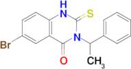 6-bromo-3-(1-phenylethyl)-2-sulfanylidene-1,2,3,4-tetrahydroquinazolin-4-one