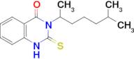 3-(6-methylheptan-2-yl)-2-sulfanylidene-1,2,3,4-tetrahydroquinazolin-4-one