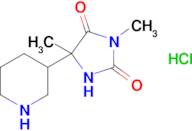 3,5-Dimethyl-5-(piperidin-3-yl)imidazolidine-2,4-dione hydrochloride