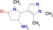 4-Amino-5-(1,5-dimethyl-1h-pyrazol-4-yl)-1-methylpyrrolidin-2-one