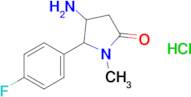 4-Amino-5-(4-fluorophenyl)-1-methylpyrrolidin-2-one hydrochloride